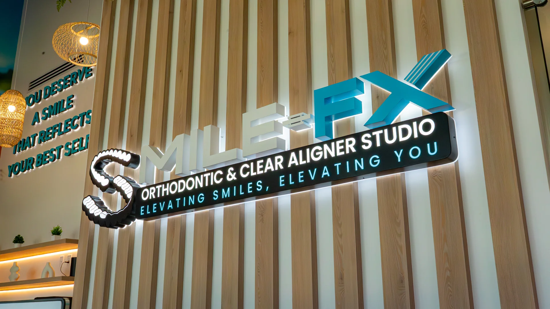 SMILE-FX Orthodontic & Clear Aligner Studio Sign